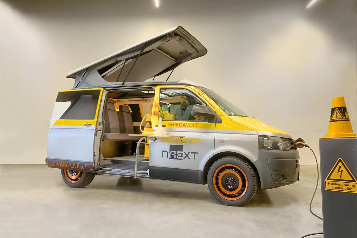 Volkswagen electric hot sale camper